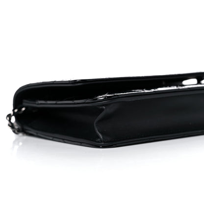 Chanel Patent Quilted Wallet On Chain WOC Black 9 of 11