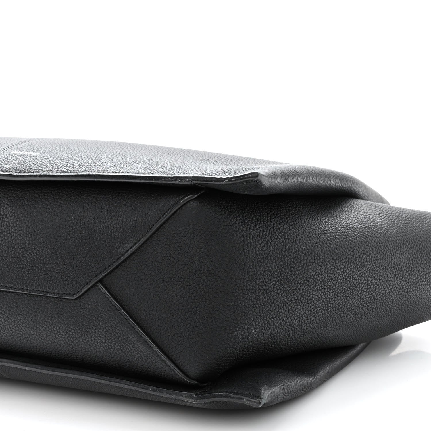 Celine Baby Grained Calfskin Medium Tri-Fold Bag Black 10 of 13