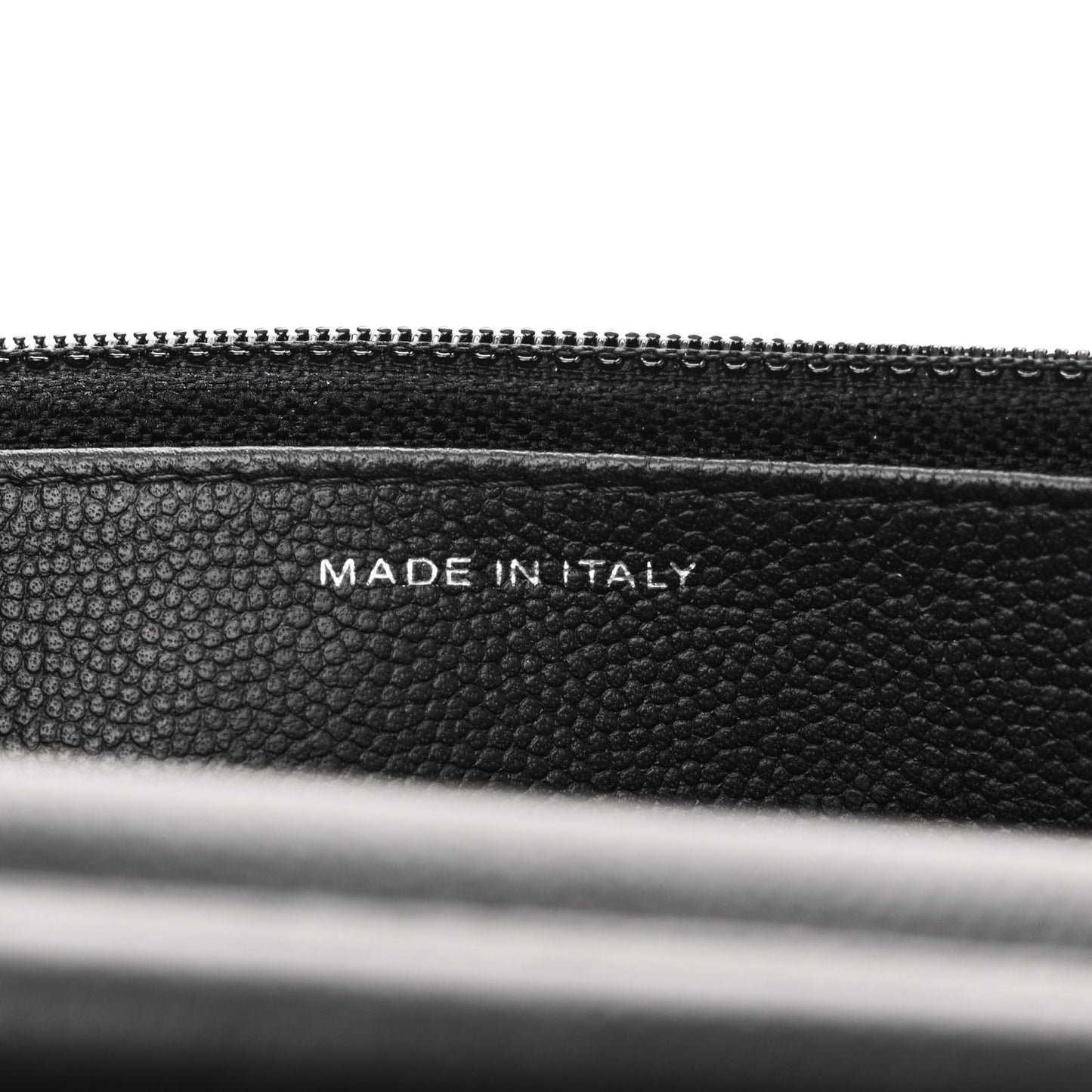 Caviar Camellia Embossed Wallet On Chain WOC Black