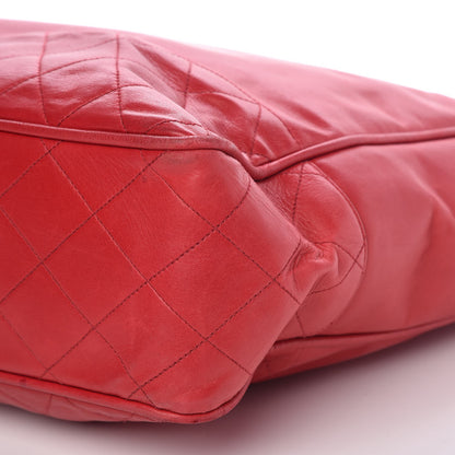 Chanel Lambskin Quilted Tote Red 16 of 16