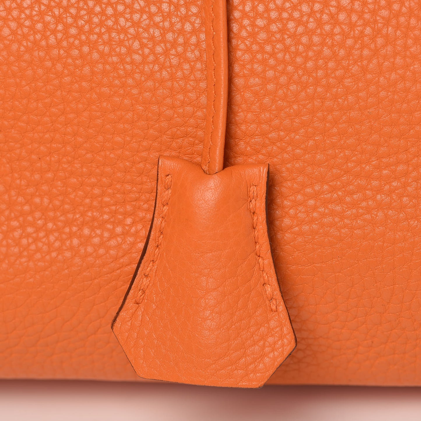 Taurillon Clemence Birkin 35 Orange