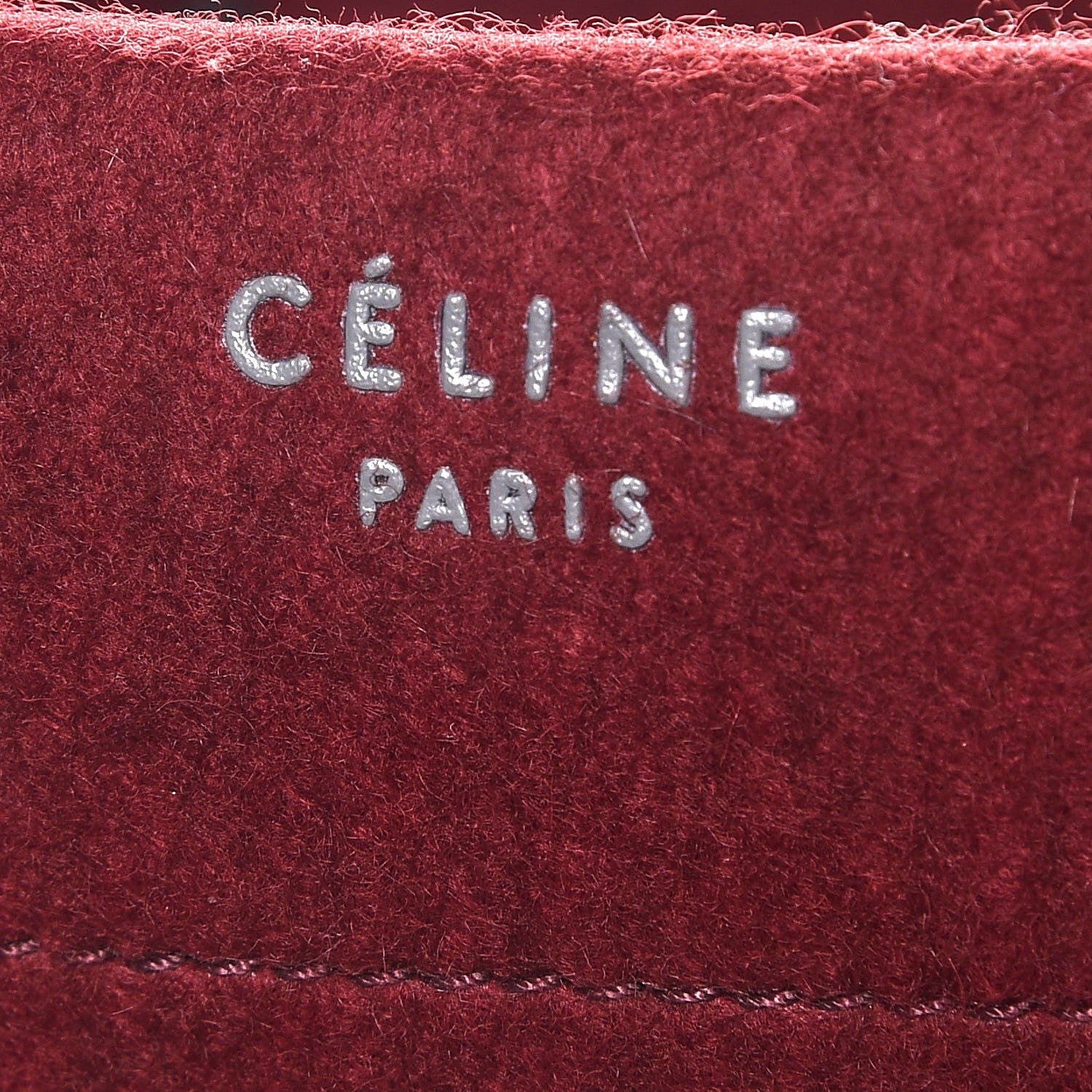 Celine Felt Medium Phantom Luggage Red 6 of 7