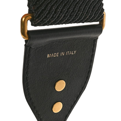 Christian Dior Raffia Woven Shoulder Strap Black 3 of 4