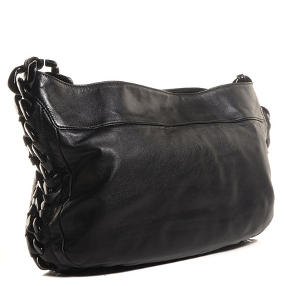 Chanel Calfskin Modern Chain Rhodoid Hobo Black 3 of 9
