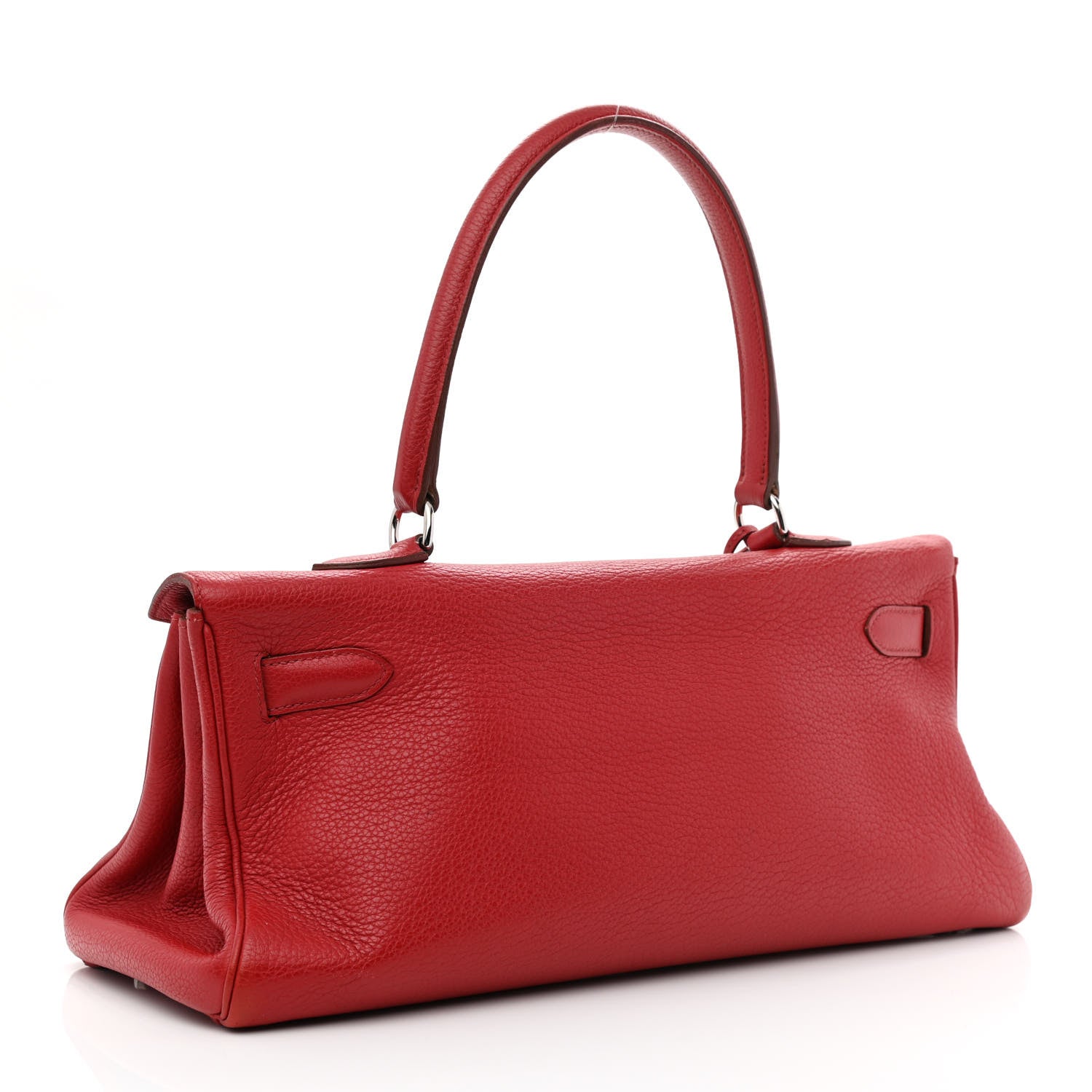 Hermes Taurillon Clemence Shoulder Kelly 40 Rouge Vif 3 of 14