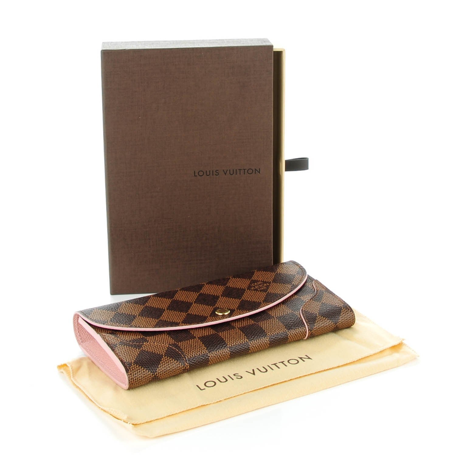 Louis Vuitton Damier Azur Caissa Wallet Rose Ballerine 4 of 7