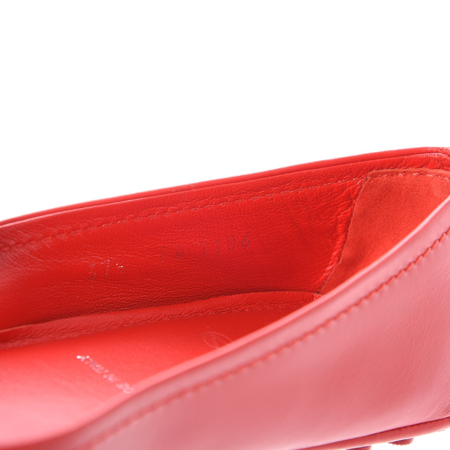 Louis Vuitton Calfskin Oxford Ballerina Flats 37.5 Rouge 9 of 9