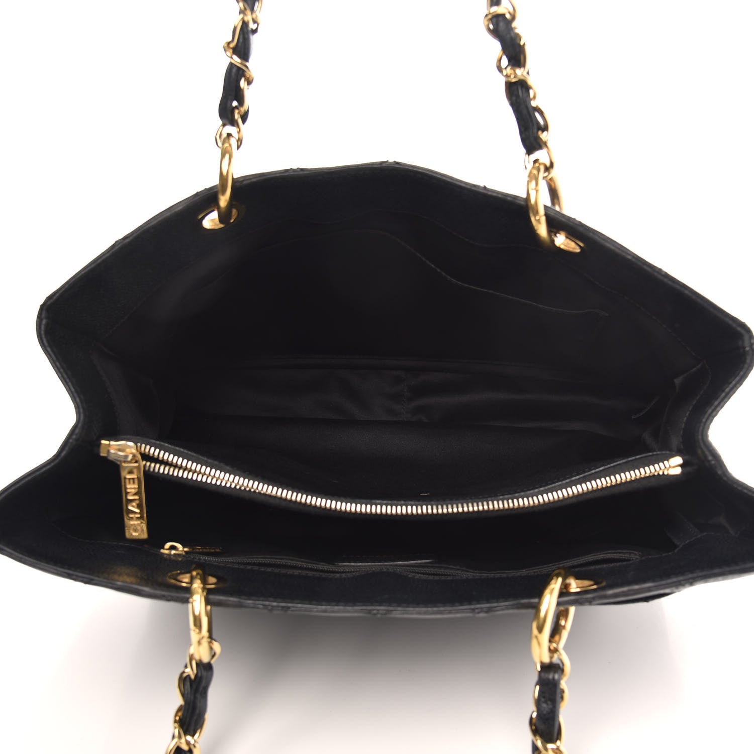 Chanel Caviar Quilted Grand Shopping Tote GST Black 5 of 12