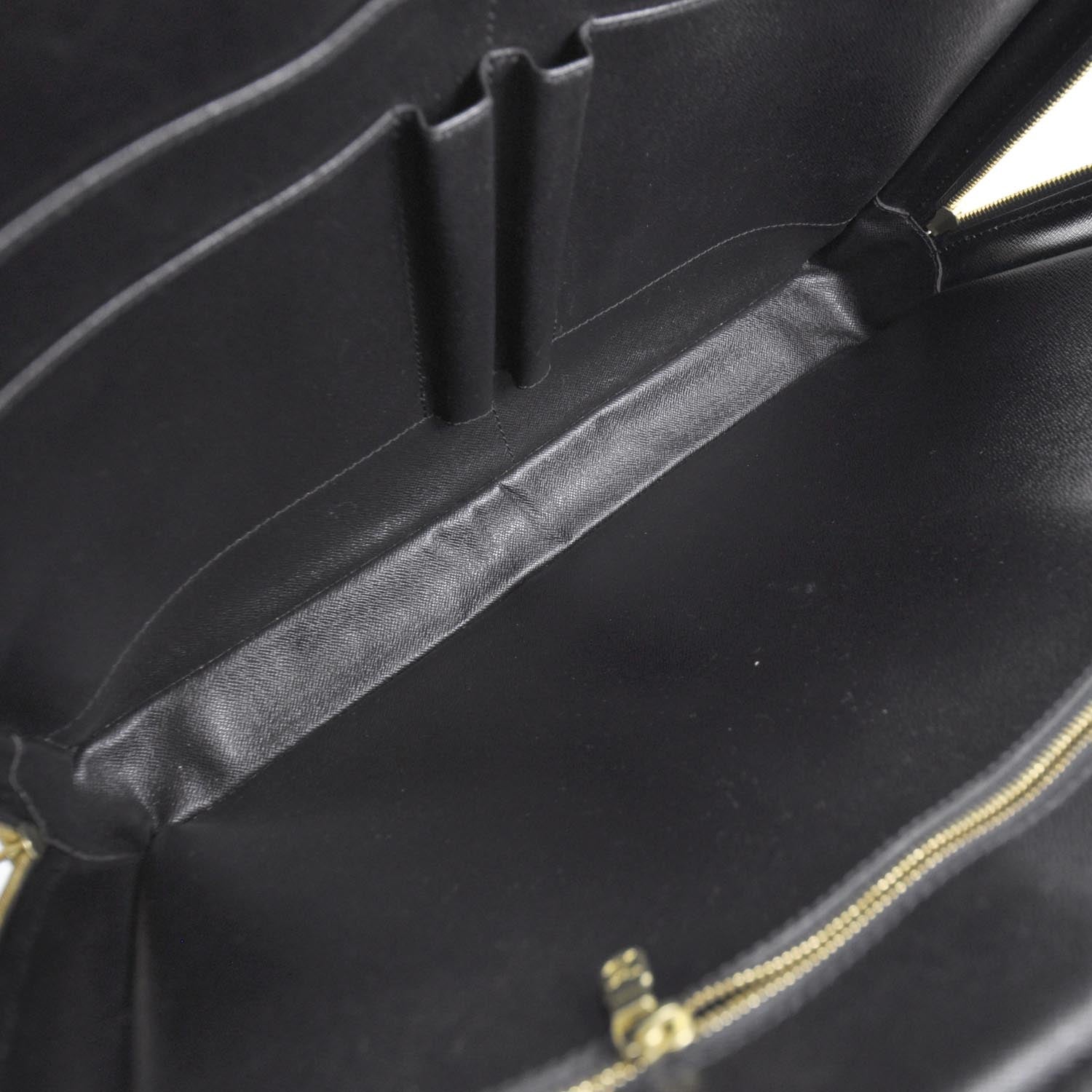 Louis Vuitton Epi Porte-Documents Voyage Briefcase Black 7 of 9