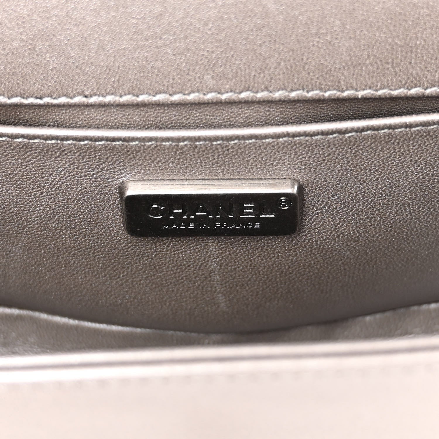 Chanel Galuchat Stingray Small Boy Flap Silver 6 of 11