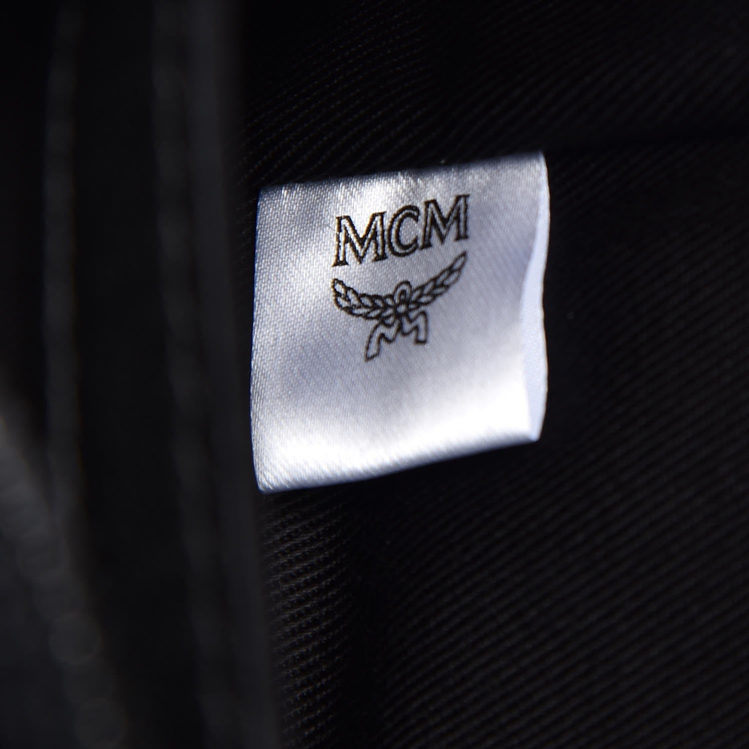 MCM Calfskin Ottomar Monogram Duke Backpack Black 8 of 9