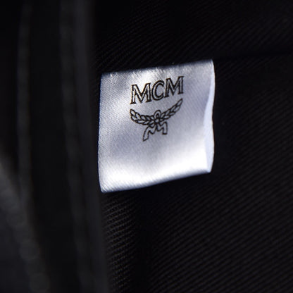 MCM Calfskin Ottomar Monogram Duke Backpack Black 8 of 9