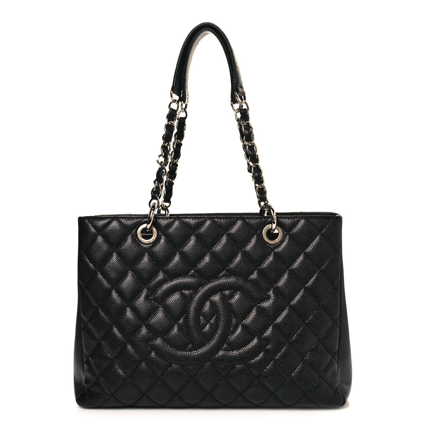 Chanel Caviar Quilted Grand Shopping Tote GST Black 1 of 14