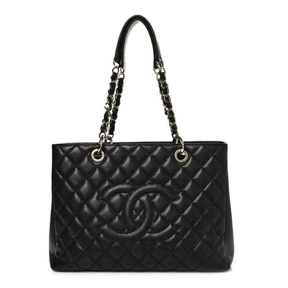 Chanel Caviar Quilted Grand Shopping Tote GST Black 1 of 14