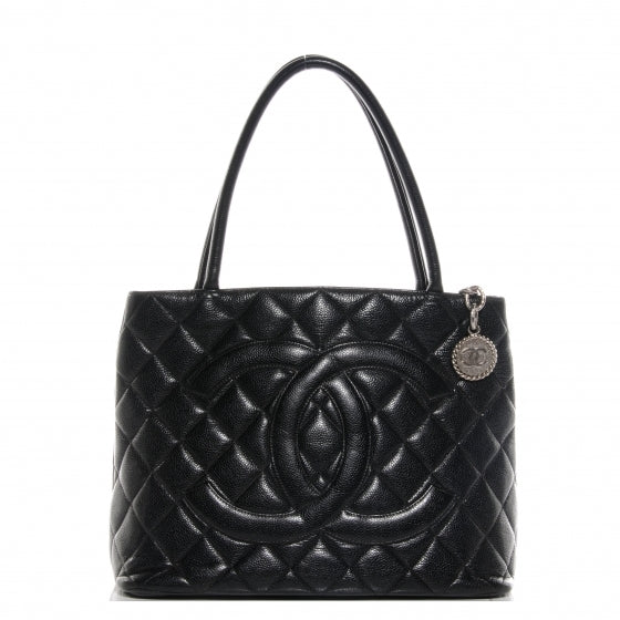 Chanel Caviar Medallion Tote Black 1 of 7