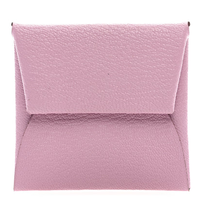 Hermes Chevre Mysore Bastia Coin Purse Mauve Sylvestre 1 of 6