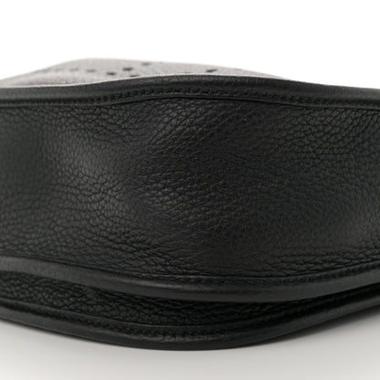 Hermes Taurillon Clemence Evelyne III PM Black 10 of 11