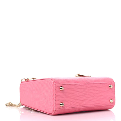 Christian Dior Lizard Mini Lady Dior Pink 4 of 9