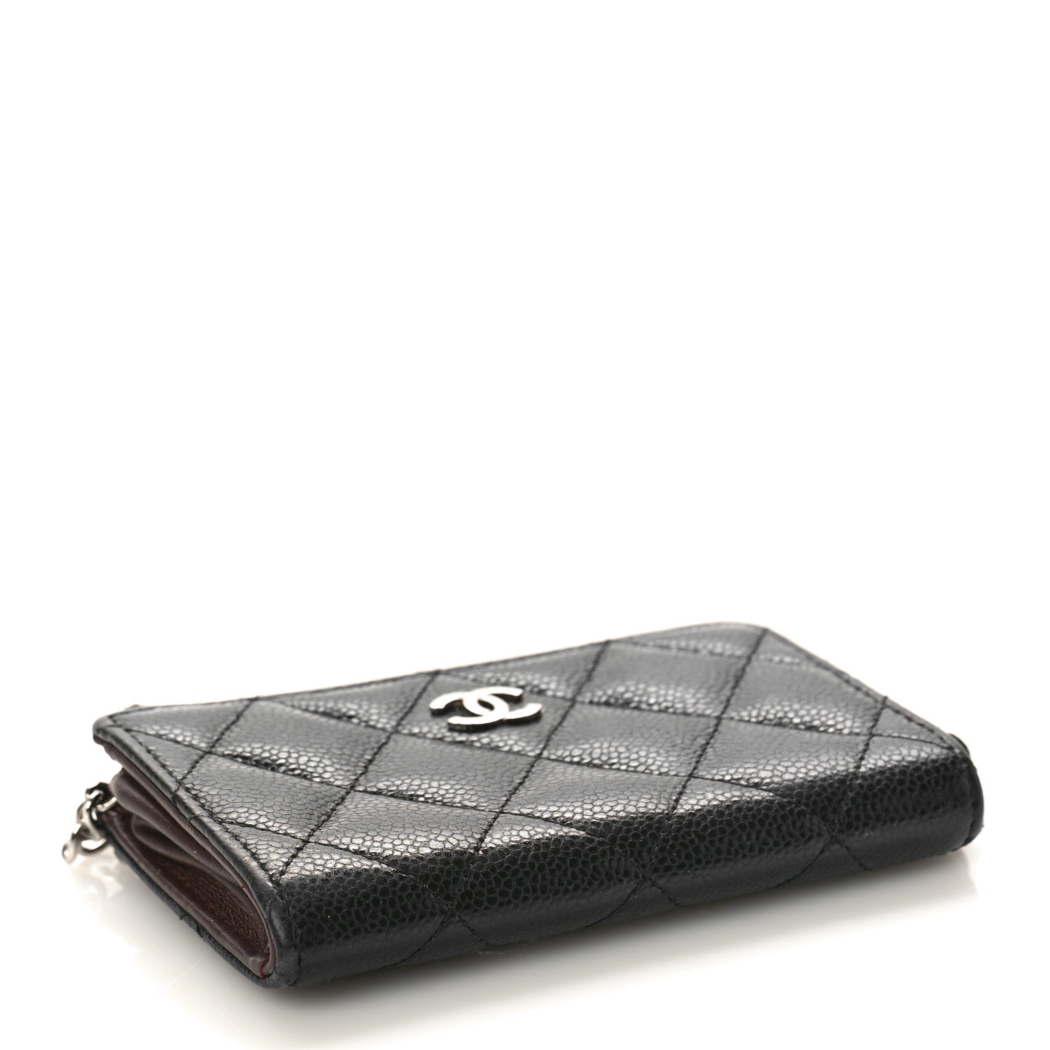 Chanel Caviar Quilted Key Holder Case Black 4 of 9