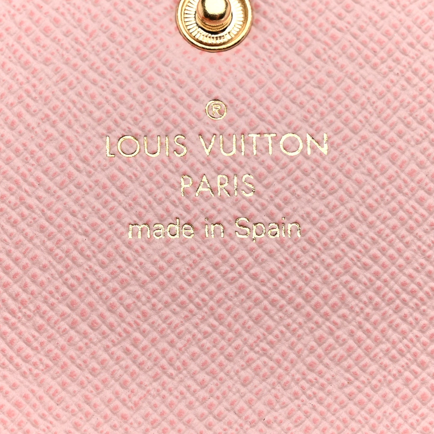 Damier Ebene Rosalie Coin Purse Rose Ballerine