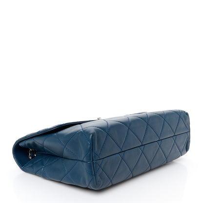Chanel Calfskin Quilted In the Business Flap Dark Navy Blue 4 of 11