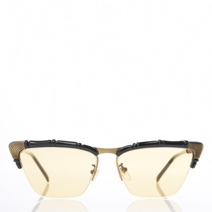 Gucci Acetate Metal Bamboo Sunglasses GG660S Black Yellow 2 of 7
