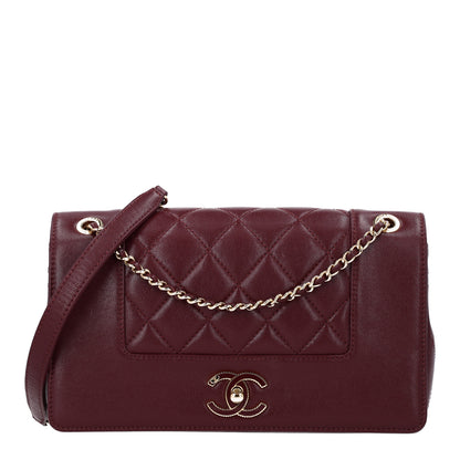 Chanel Sheepskin Quilted Vintage Mademoiselle Flap Burgundy 1 of 11