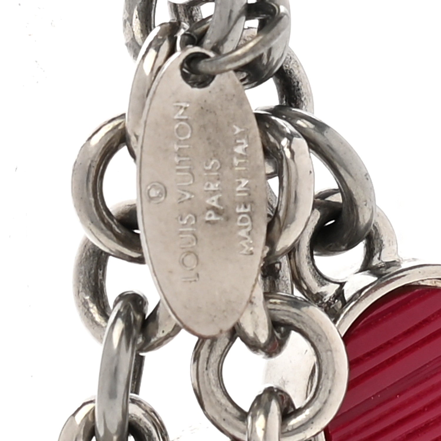Louis Vuitton Fleur d Epi Bag Charm Fuchsia 4 of 5