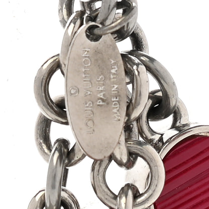 Louis Vuitton Fleur d Epi Bag Charm Fuchsia 4 of 5