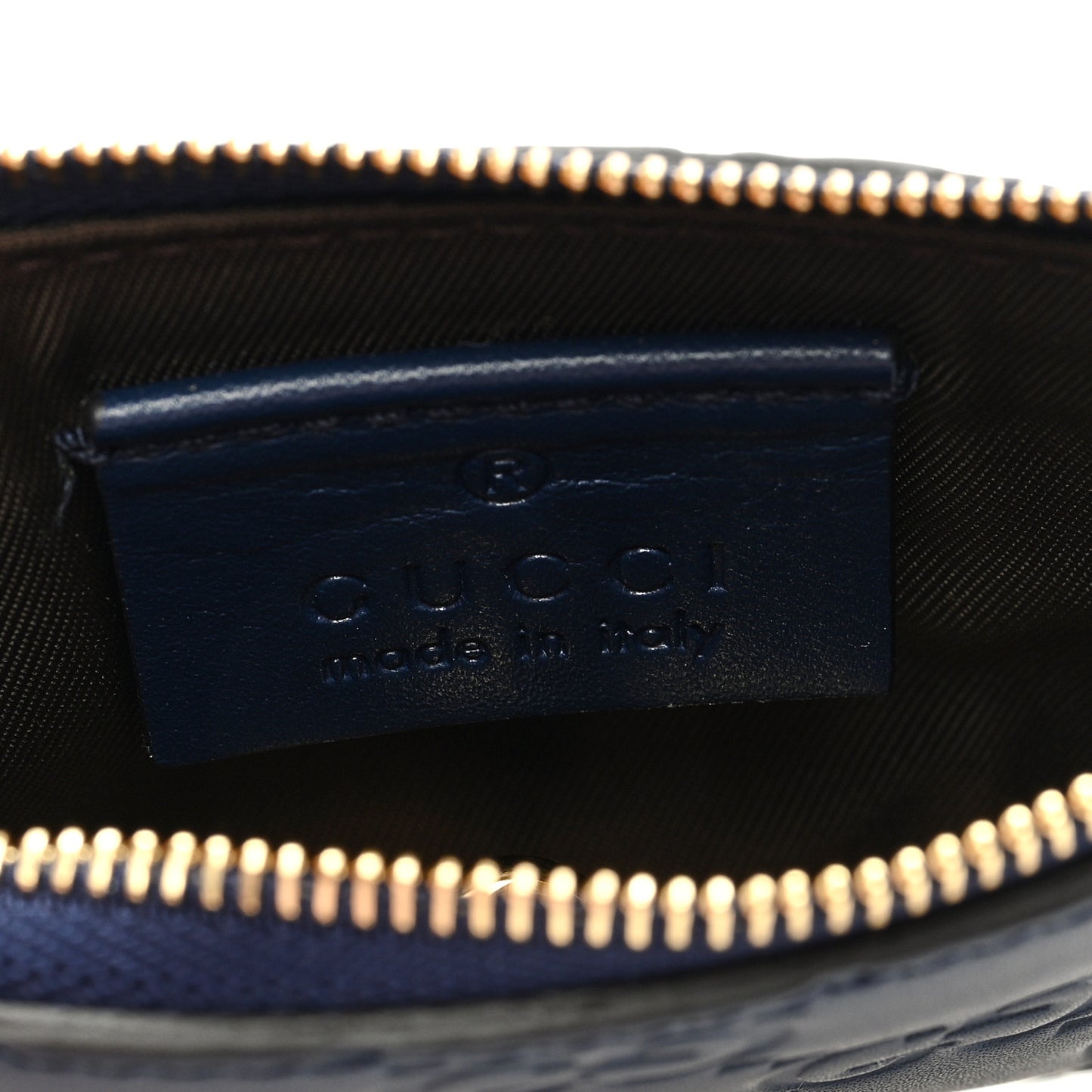 Guccissima Key Case Blue