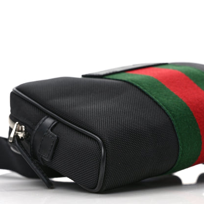 Gucci Canvas Web Slim Belt Bag Black 9 of 10