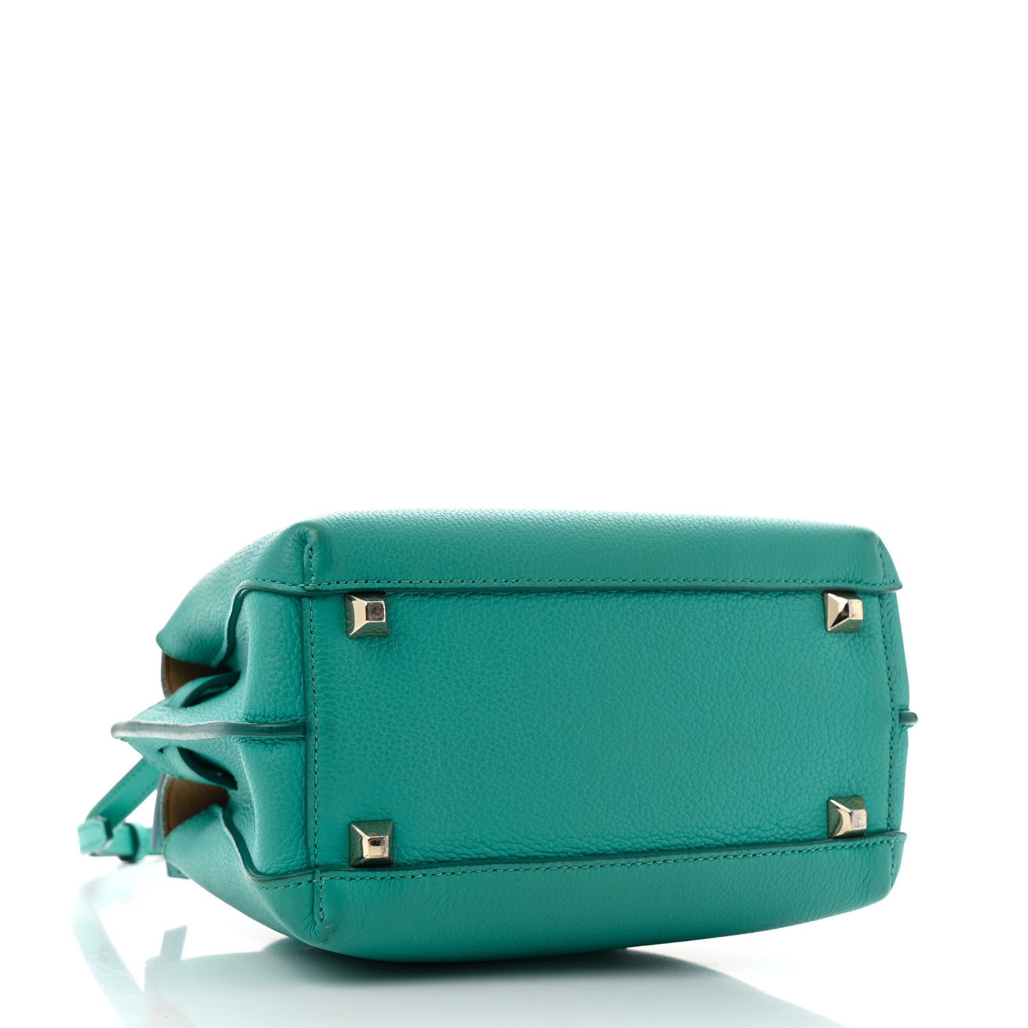 MCM Grained Calfskin Mini Milla Tote Oasis Green 4 of 16