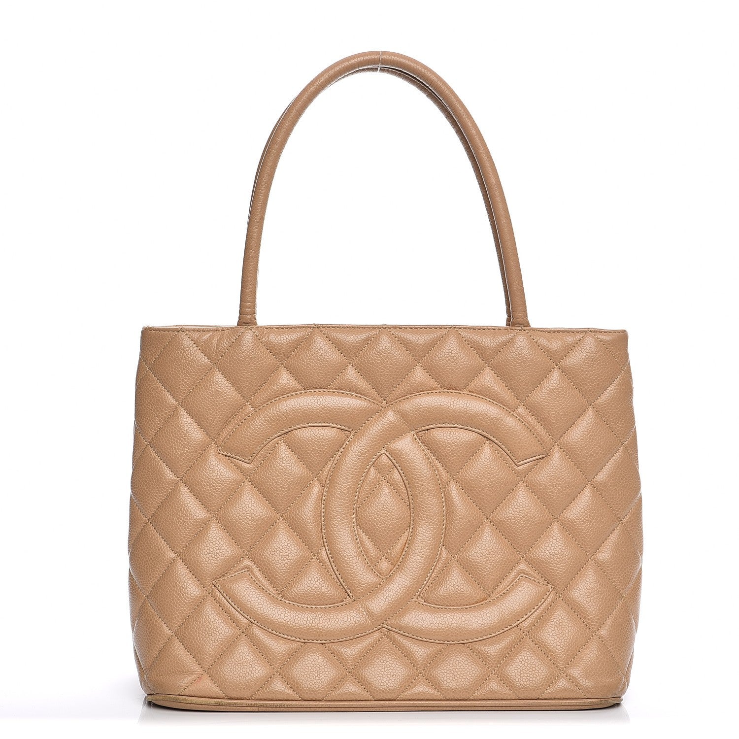 Chanel Caviar Quilted Medallion Tote Beige 1 of 21