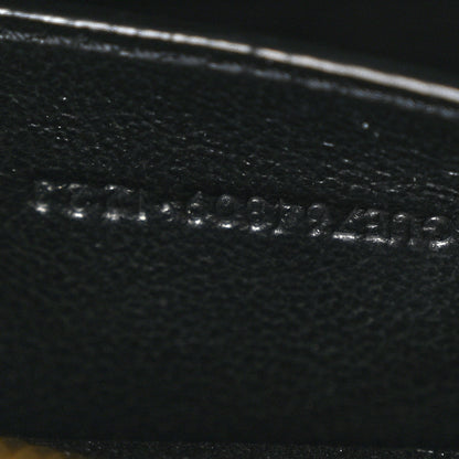 Saint Laurent Patent Calfskin Carre Quilted Cassandre Mini Camera Bag Black 7 of 10