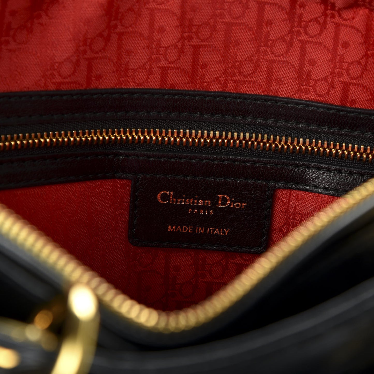 Lambskin Cannage Large Lady Dior Black