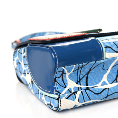 Louis Vuitton Epi Twist Shoulder Bag MM Aqua 7 of 10