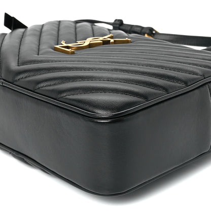 Saint Laurent Calfskin Matelasse Monogram Lou Camera Bag Black 10 of 11