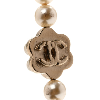 Chanel Pearl CC Camellia Long Necklace Gold 6 of 7