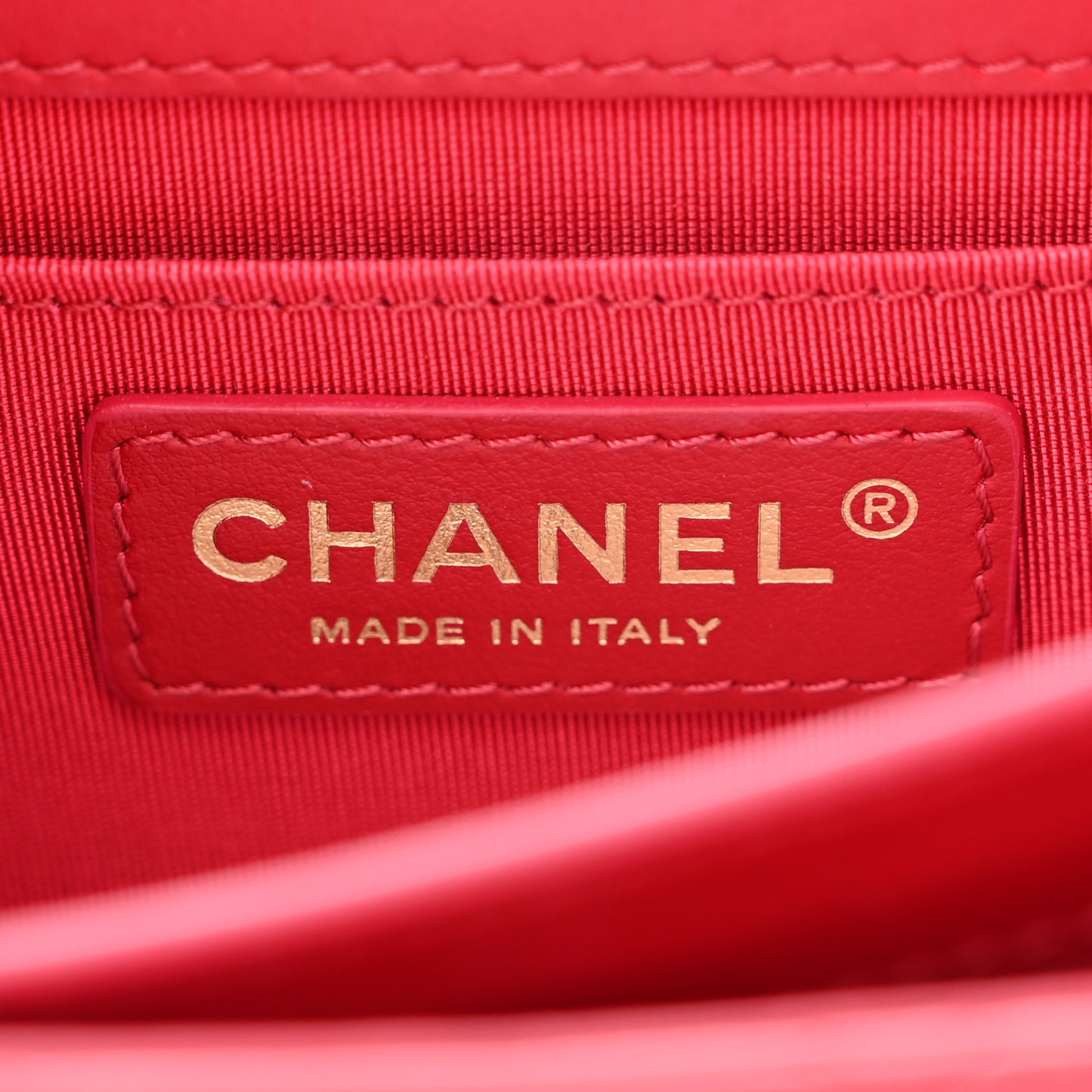 Calfskin Quilted Everyday Chic Single Flap Red