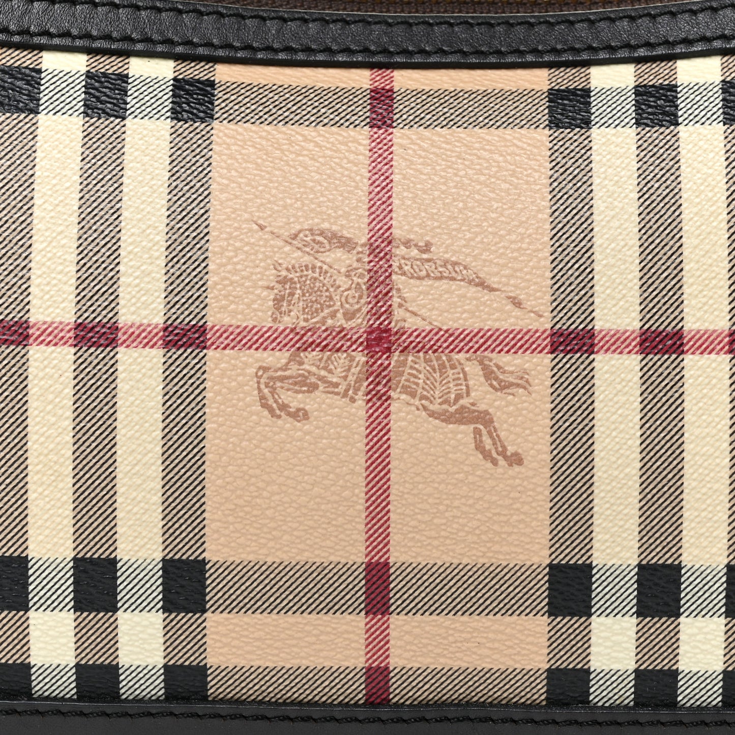 Haymarket Check Small Peyton Crossbody Clutch Bag Chocolate