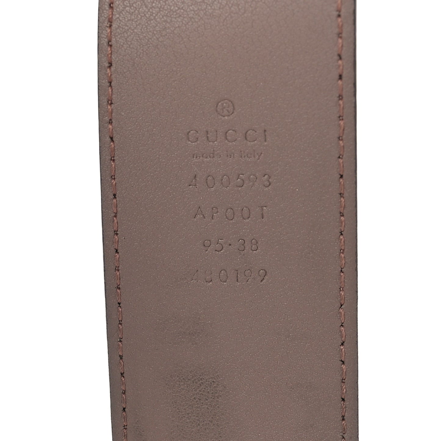 Calfskin Double G 40mm Belt 95 38 Porcelain Rose
