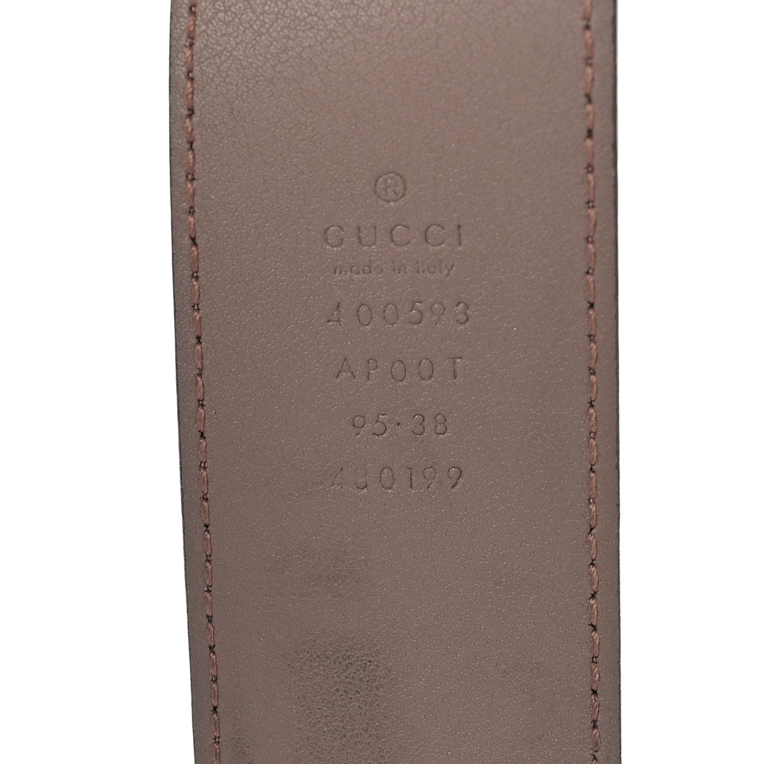 Gucci Calfskin Double G 40mm Belt 95 38 Porcelain Rose 3 of 6