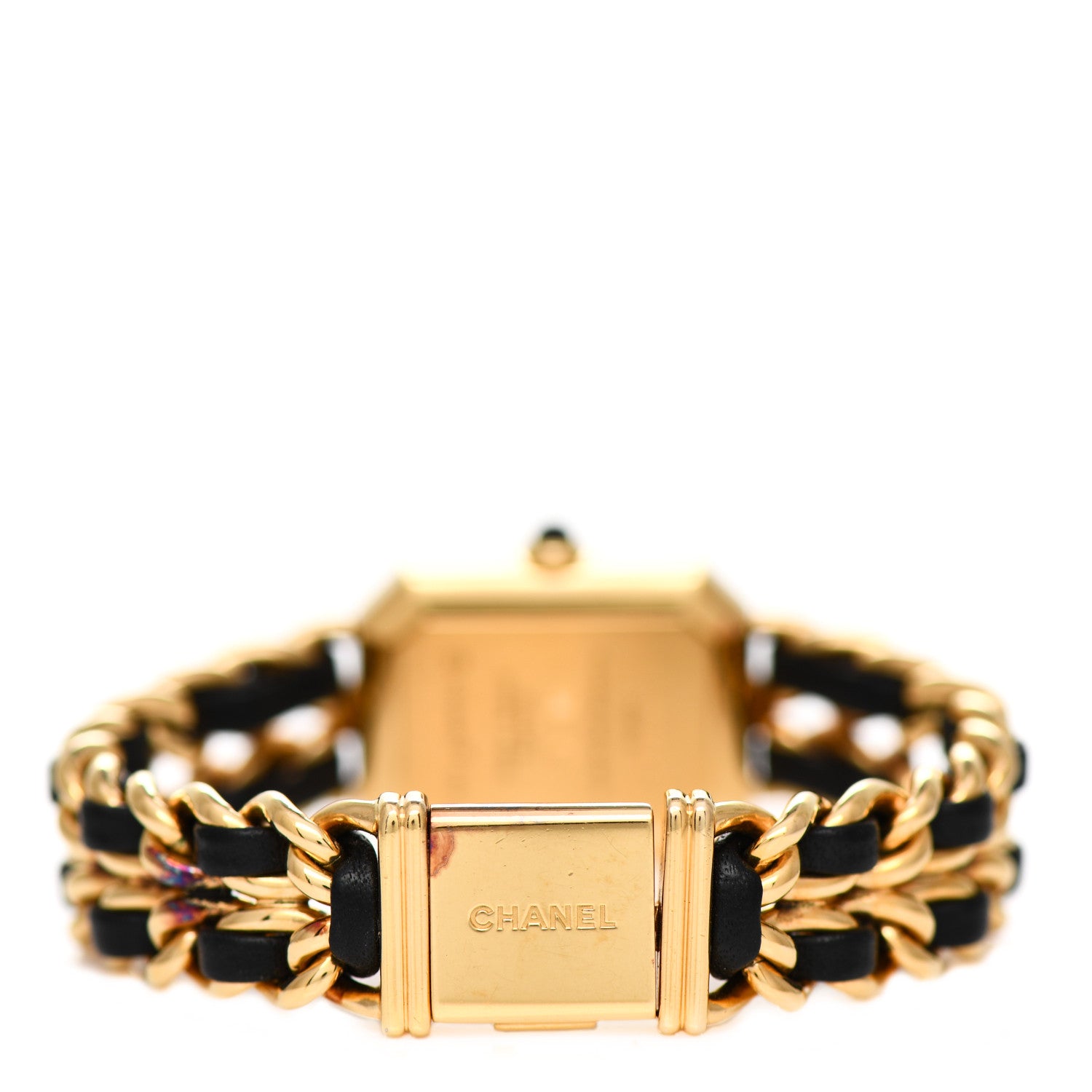 Chanel Stainless Steel Lambskin 20mm Chain Premiere Quartz Watch Gold M 3 of 4