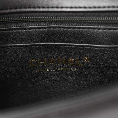 Chanel Lambskin Resin Crystal Square Quilted Mini Monacoco Flap Black 6 of 12