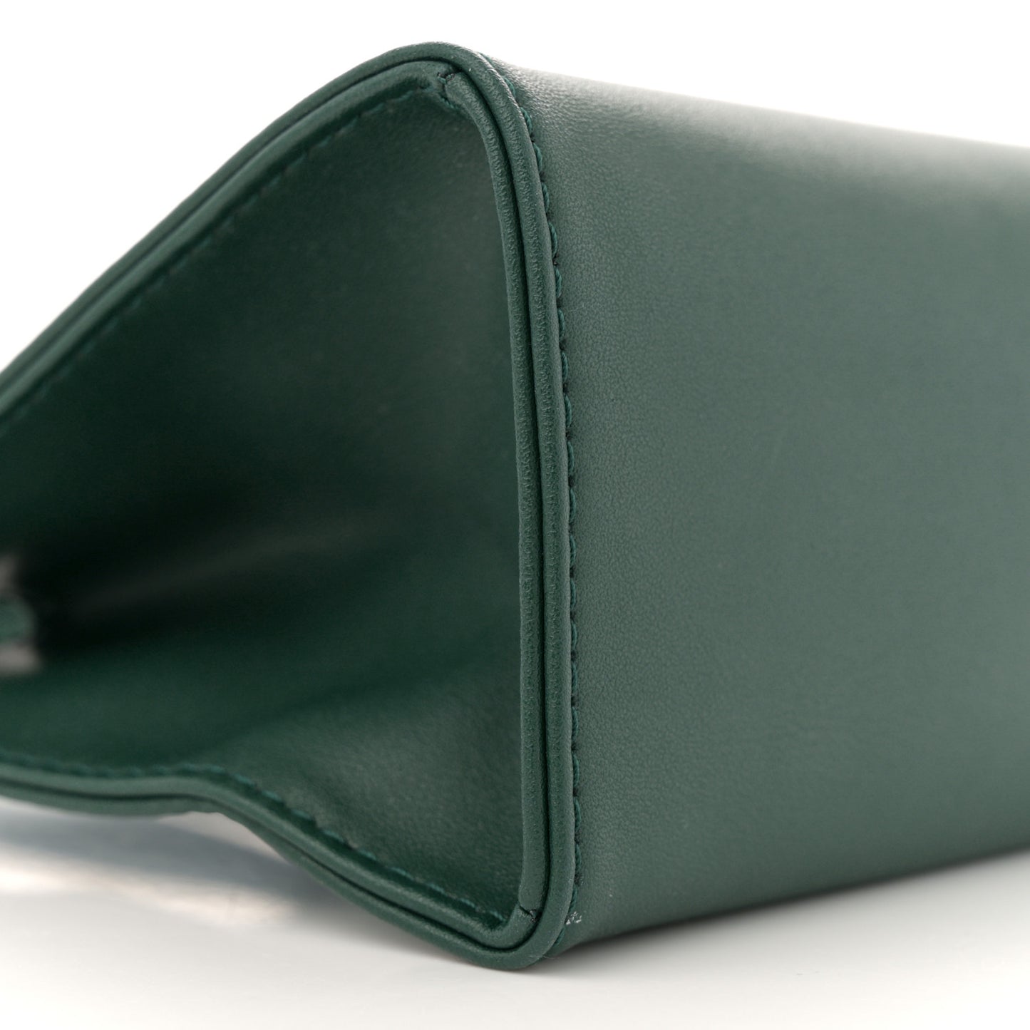 Vegan Leather Small Shopping Bag Dark Olive
