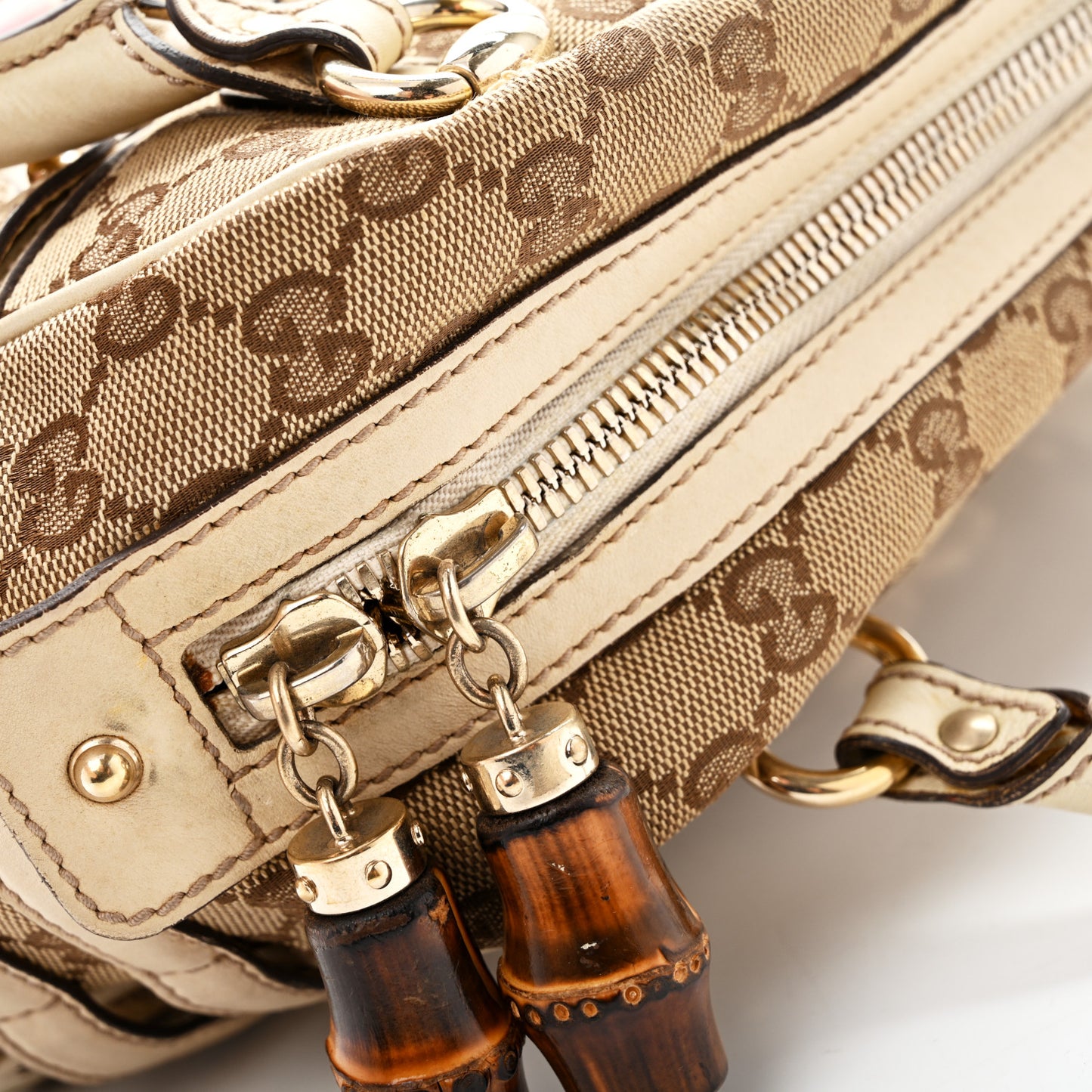 Monogram Wave Medium Boston Off White