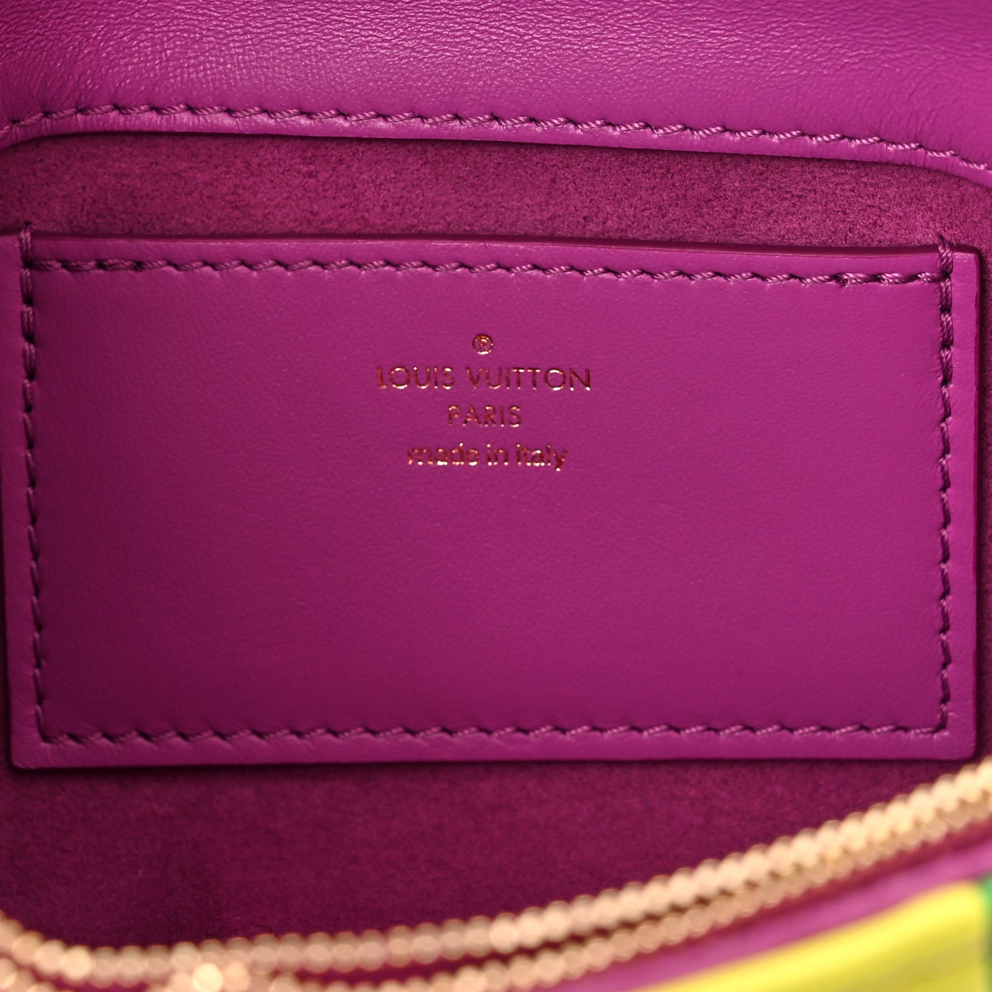 Lambskin Pochette Twist Shoulder Bag Multicolor