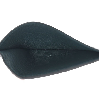 Hermes Polished Lizard Evercolor Sombrero II Les Petits Chevaux Card Holder Cypress Black Bleu Obscur Encre 5 of 8