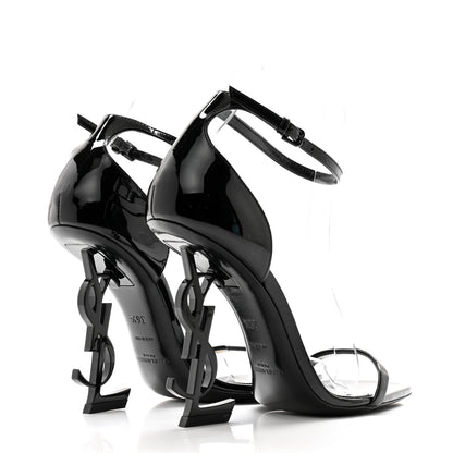 Saint Laurent Patent Calfskin Opyum 110 Sandals 36.5 Black 4 of 10