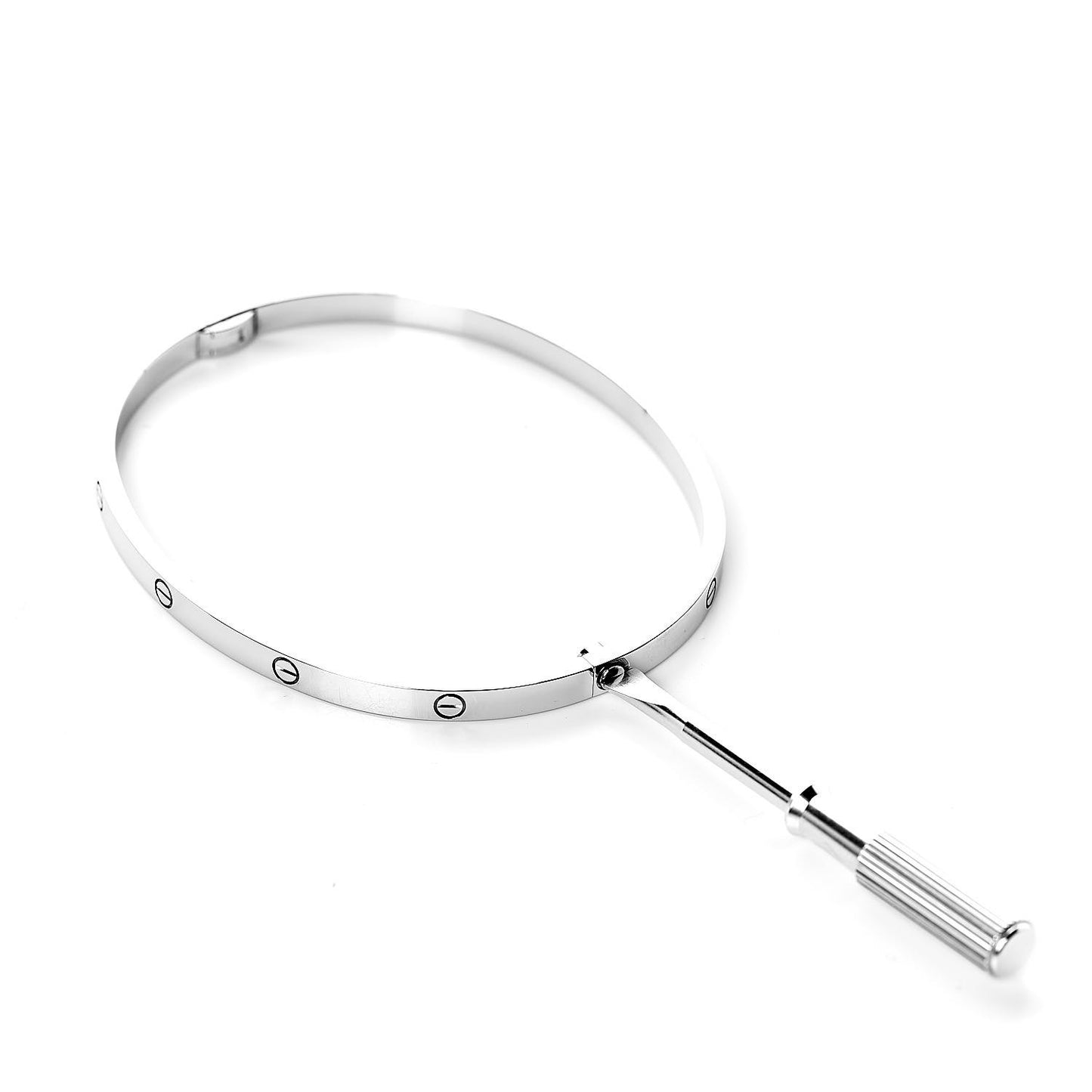 18K White Gold Small LOVE Bracelet 18